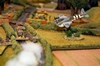 Late-war BlitzkriegCommander game in progress by Dave Fowler (10mm scale)