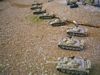 Egyptian T-55s in the Sinai desert by Rolf Grein (6mm scale)